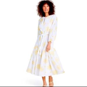 Alexis for Target White/Yellow Floral Embroidery Dress
